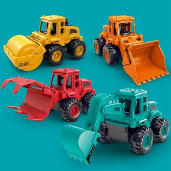 הילד של הנדסת הרכב צעצועים הבנייה מחפר טרקטור בולדוזר, כבאית מודלים ילדים צעצוע מיני מכונית צעצוע מתנות לילדים