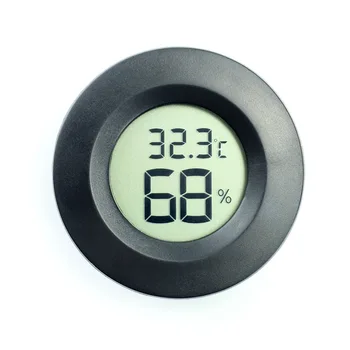 2In1 מד לחות Mini LCD טמפרטורה דיגיטלי מד לחות גלאי Thermograph מקורה חדר נגינה