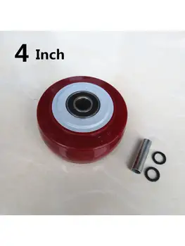 1 אריזת מחשב 6 אינץ ' קסטר אדום בינוני כבד יחיד גלגל פיסת היד