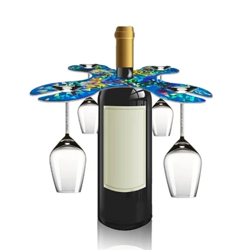 בקבוק יין בעל תבניות סיליקון זכוכית מחזיק מגש שרף תבניות עיצוב הבית מלאכה