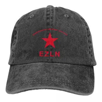 Democracia Libertad Justicia EZLN את Zapatista צבא כובעי בייסבול כובע מצחיה הדגל הלאומי השמש צל כובעים לגברים נשים