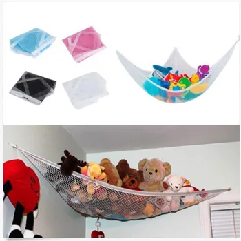 150x100x100 איכות גבוהה חדר השינה של תינוק שקית רשת ילד צעצוע אחסון יניקה קטיפה בובות צעצועים ארגונית רשת ואביזרים, כלים