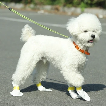 הכלב חיית המחמד נעלי Non-להחליק עמיד למים חתול נעל נעלי חוצות נעלי זרוק משלוח