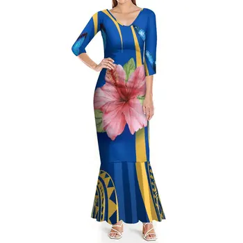 מותאם אישית פולינזי נשים שמלת שמלת קיץ בד באיכות אירועים שמלה השבט אתני סגנון של שמלות נשים. 2023