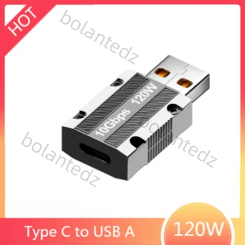 10Gbps USB 3.1 זכר סוג C נקבה טעינת נתונים, מתאם USB 3.1 הרחבה ממיר עבור מחשב PC אוזניות כונן קשיח 120W