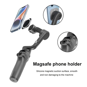 טלפון סלולרי בעל תואם עם MagSafe מגנטי מתכת טלפון סוגר סיבוב חופשי הסלולר מחזיק מייצב DJI אוסמו
