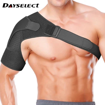 יוניסקס מתכוונן כתף אחת תמיכה כושר ספורט אכפת לי חגורת הגב שומר על רצועת כתף הקלה על כאב כתף חגורת תמיכה