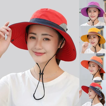 נשים אקריליק שמש עם כובע נכון חבל הקוקו חור רחב שוליים כובע מגן דייג אביזרי ספורט טיולים לנשימה